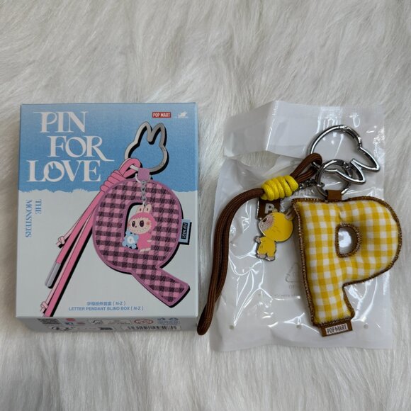 AUTHENTIC Labubu Pin for Love Plush Pendant + Letter Pendant Set – P - Picture 4 of 5